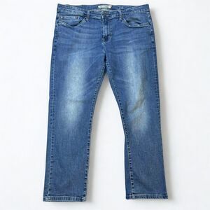 English Laundry Jeans Men's 37x26 (38x30 tag) Slim Straight Medium Wash Denim